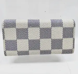 Pre-owned Louis Vuitton canvas Small Leather Goods Damier Azur 6 Key Holder