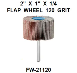 ACFW-21120  2"  X  1"  X  120  GRIT  FLAP  WHEEL