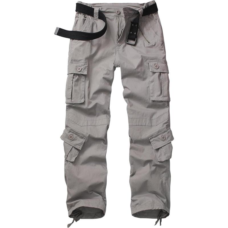Womenswear Combat Cargo Pants with Adjustable Pockets