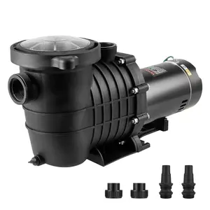 VEVOR Above Ground Pool Pump,  2 HP, 110 GPM Max Flow Single Speed Swimming Pool Pump, 110V/240V 3450 RPM 59 ft Max Head Pool Pump with Filter Basket, for Above Ground Pools Hot Tubs Spas