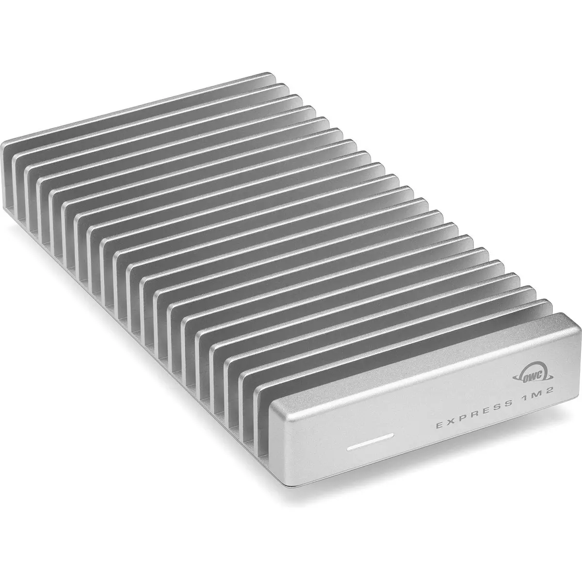 OWC Express 1M2 2TB USB4 Portable NVMe M.2 External SSD, Silver