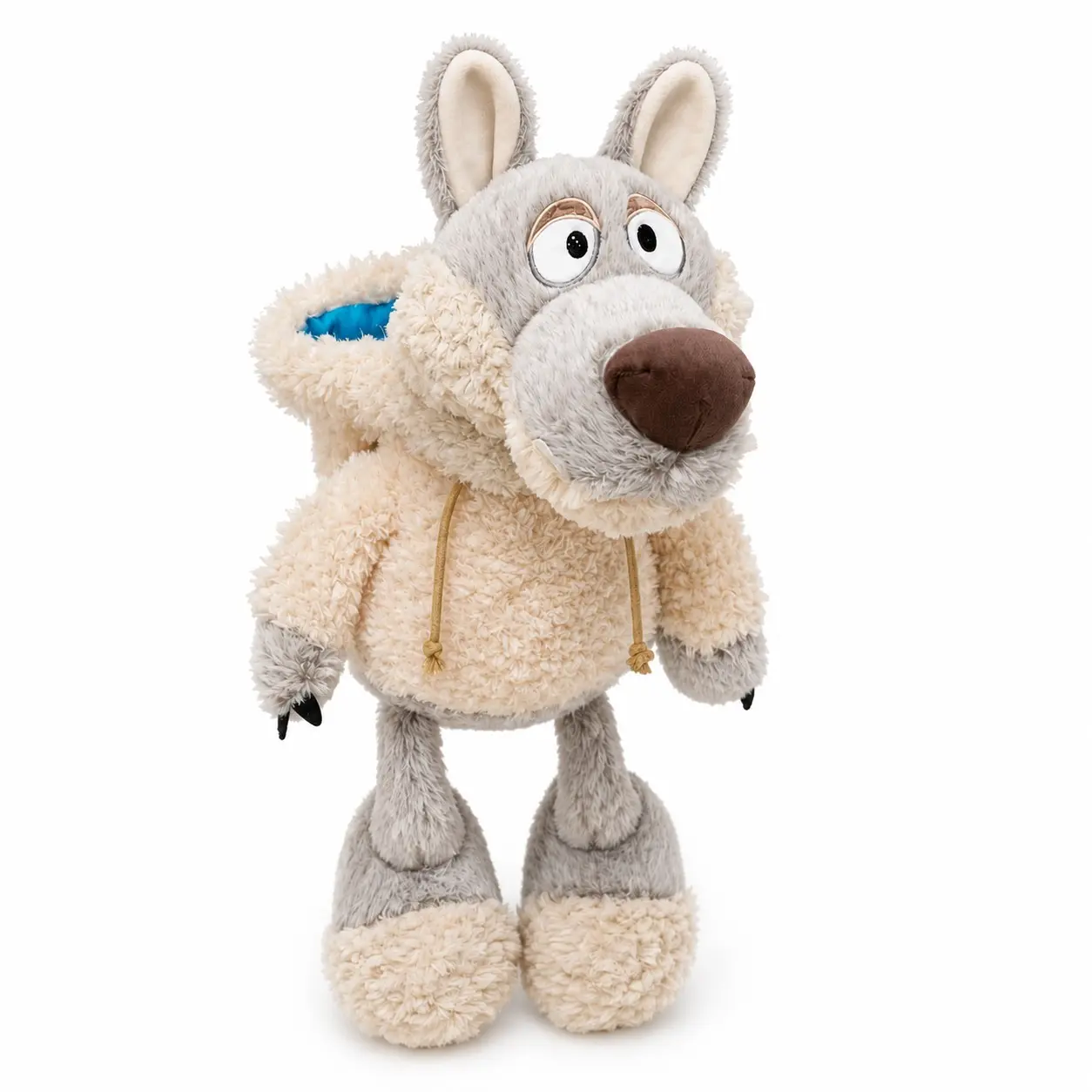 Cute Plush Toy Wolf Dressing as Sheep, Perfect for Kids and Home Decor, Soft Stuffed Animal Gift for Birthday and Holidays