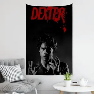 D-Dexters Movie Morgan Tapestry Room Decor Wall Cloth Party Hanging Background Room Decor
