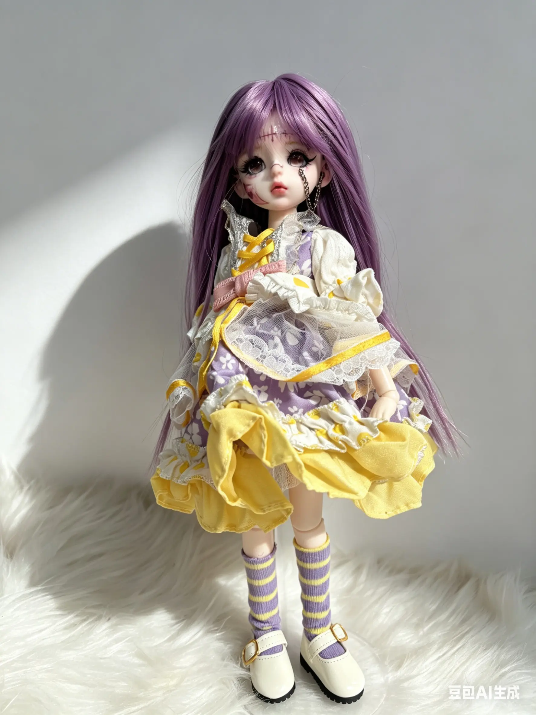 Doll Fits Handmade Articulated Art Doll | Limited Serial Collectible Figure | Shown on screen