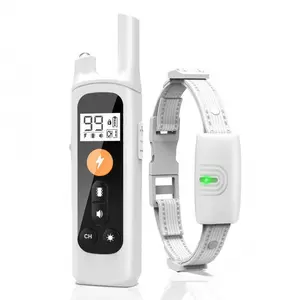 3000 Feet Remote Bark Control Collar, Dual Channel Waterproof Rechargeable Dog Training Collar, Adjustable Shock/vibration/buzz, Long Battery Life for Outdoor Hiking