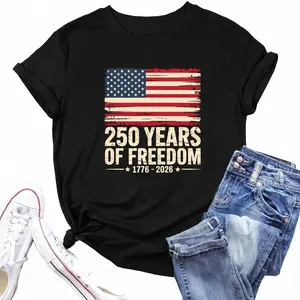 PECHAR 250 Anniversary USA Shirt Women 4th of July Shirts 1776-2026 250th Birthday T-Shirt Patriotic Shirts Tops