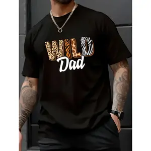 100% Cotton Unisex Wild Dad Zoo Born Two be Wild B-Day Safari Jungle Animal T-Shirt - Dad Bod Loading Shirt