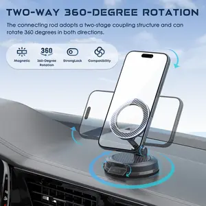 Beniduck Magsafe Car Mount, Magnetic Phone Holders for Your Car, Fits Windshield, Dashboard, Mirrors & Smooth Surfaces, for iPhone 17 Pro Max 16 15 14 13