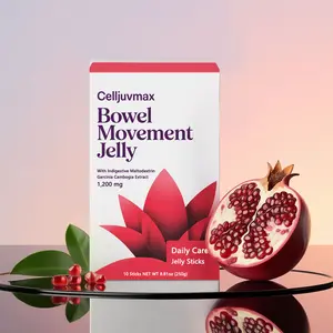 10-Day Shaping Jelly Bars Contains Garcinia Cambogia Extract , Hyaluronic Acid, Chia Seeds Delicious Pomegranate Flavor 250g (10 Bars) Edible Health Supplement Fitness Dietary Supplement Collagen Gummies