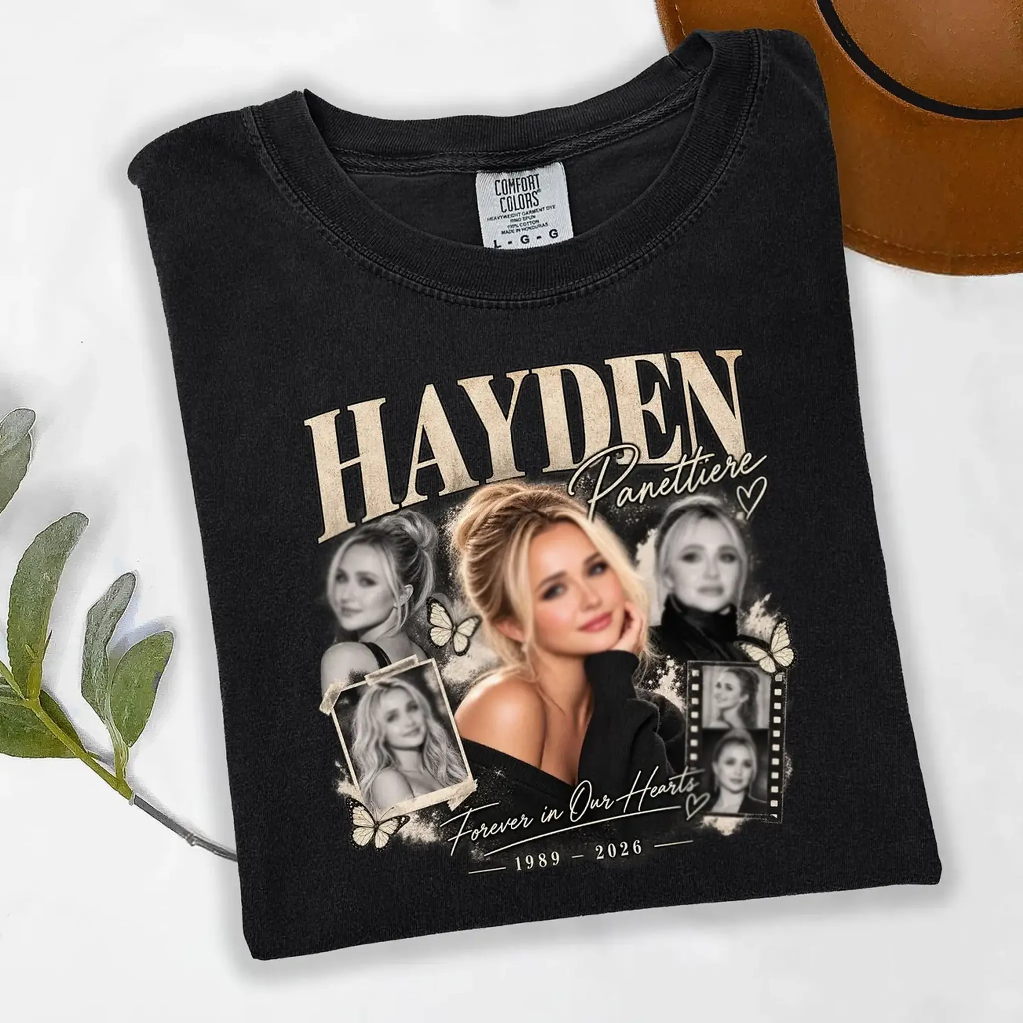 Hayden Panettiere Memorial Shirt, Celebrity Tribute Tee, Forever In Our Hearts Memorial, Fan Remembrance Gift, Actress Portrait T-Shirt