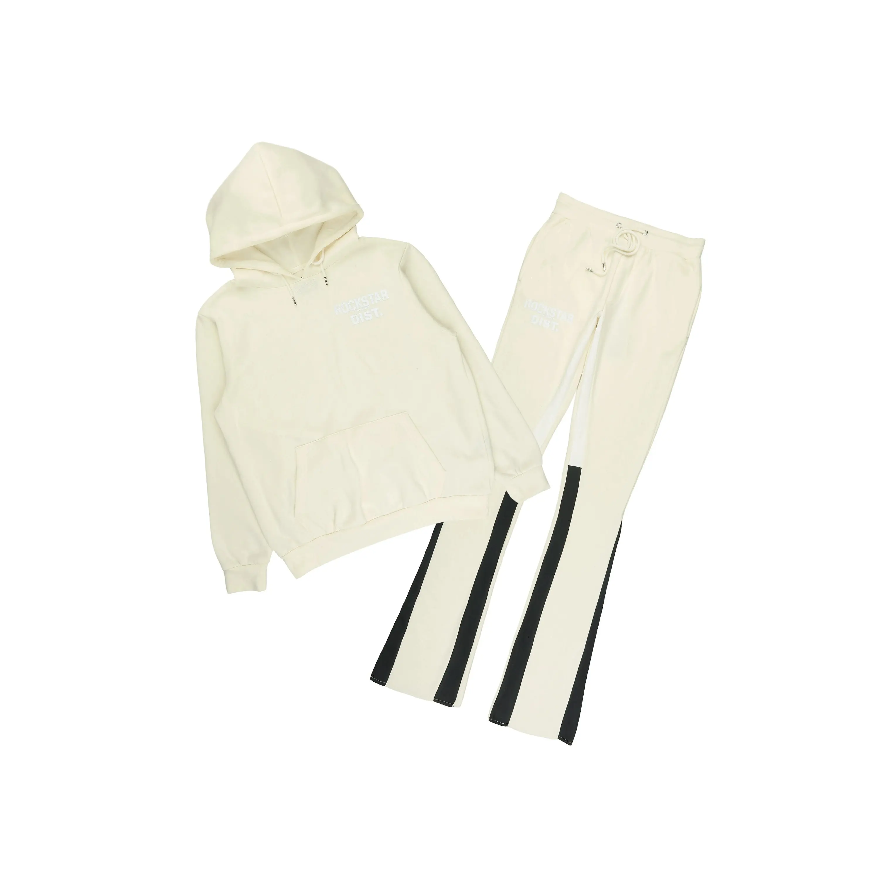 Riak Bone Hoodie/Stacked Flare Pant Set