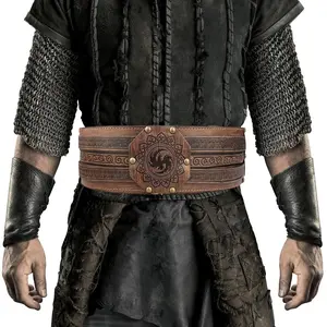 Middle Ages Wide Belt for Role-Playing, Renaissance Stage Costume Accessory, Unisex Halloween Cosplay Props, Model Xinghao