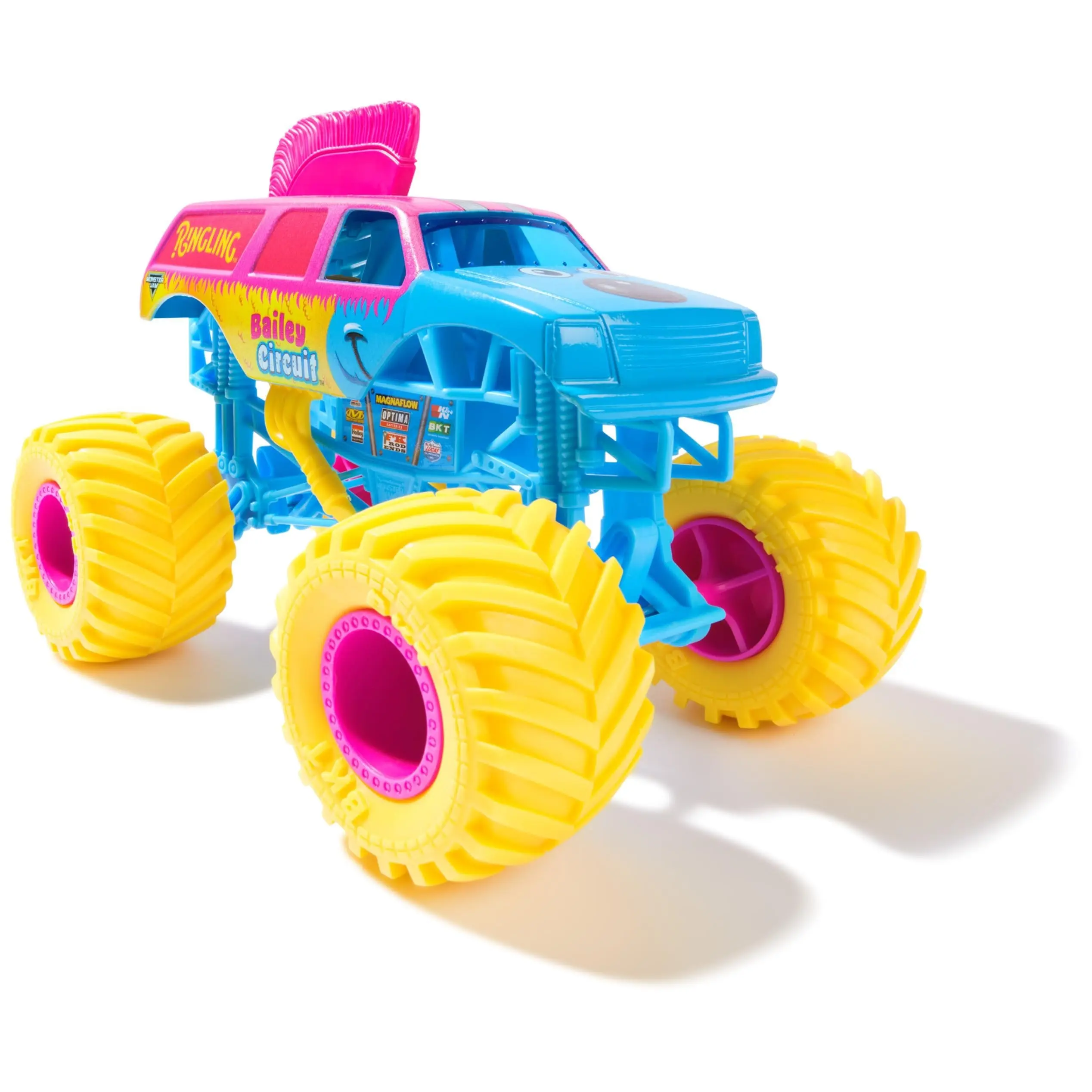 Ringling Bailey Circuit Toy Truck - 1:24 Scale Body Die-Cast Monster Jam Vehicle, Series 25 [2025], Colorful Graphics, Circus Look, Bold Circus-Inspired Design