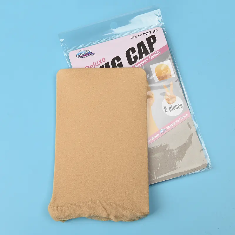 2-Pack Stretch Mesh Wig Cap - Mesh Material Functional Cap, Hair Net Foundation for Human Hair Wig Making, Comfortable Fit, Flexible Support