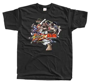Street Fighter X Tekken Retro Fighting Game Graphic Unisex T-Shirt