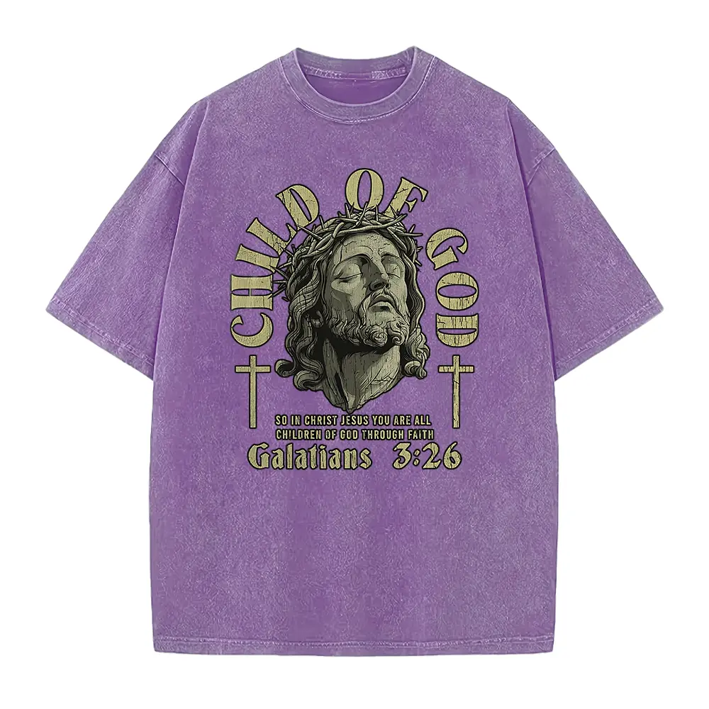 Child Of God Galatians 3:26 Shirt, Christian Bible Verse Graphic Tee for Church Worship and Spiritual Faith Outfit, Inspirational Style