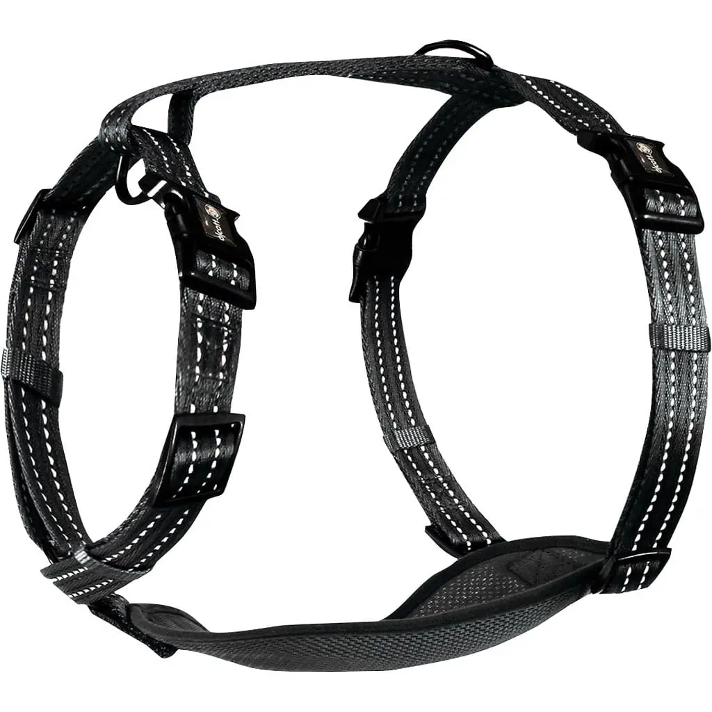 Alcott HNS ES LG BK Adventure Harness, Black - Large
