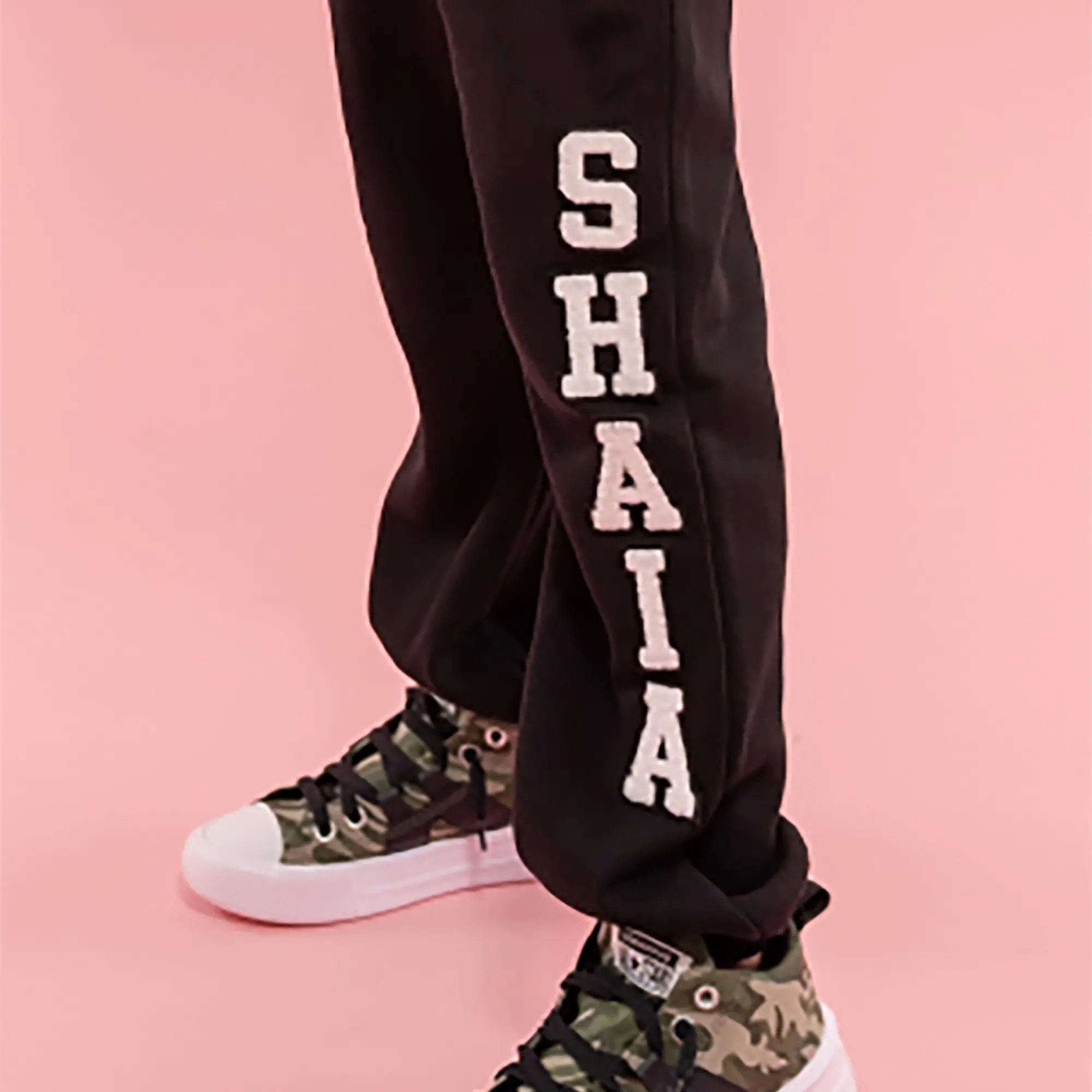 Custom Jogger with Varsity Letter Chenille Patches for Kids