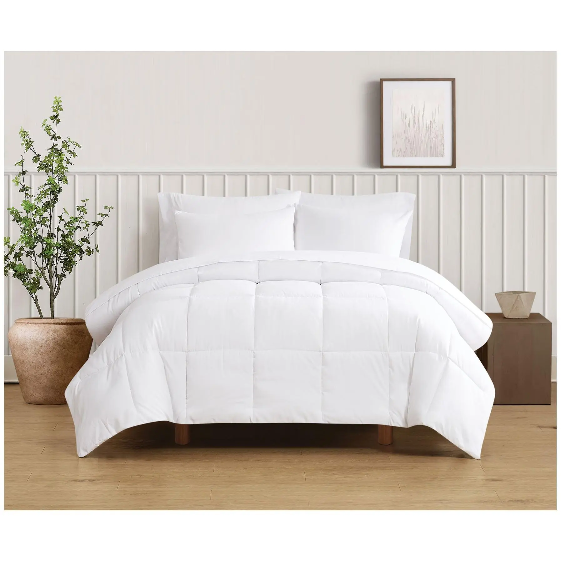 Truly Soft Green Solid Twin/Twin XL 2 Piece Comforter Set