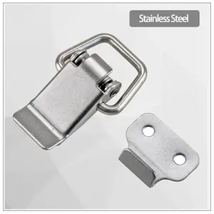 (Ten-piece pakage)Stainless Steel Spring Buckle Industrial Electrical Automation Machinery Equipment Hardware Toolbox Lock