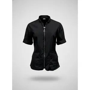 Rhinestone Zip Contrast Jacket