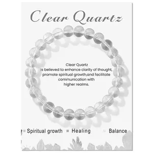 Clear Quartz Crystal Bracelet – Clarity, Healing & Spiritual Growth