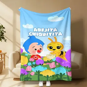 Abejita Chiquitita Flannel Blanket Lightweight,Warm,and Adorably Cute!Suitable for use in offices,sofas,and travel settings, etc Suitable for all four seasons This is the best gift for couples,children,parents and friends,and it can express deep love.