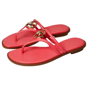 Michael Kors Hampton Flat Sandal Apricot  40S3HMFS1L-842 Women's