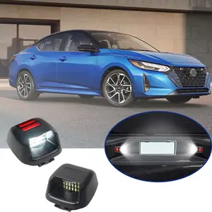 💡🚗 2-Pack LED License Plate Lights | Compatible with Nissan Frontier, Titan, Armada, Xterra and Suzuki Equator, White Neon Tube Tag Light ✅ OE Part Number 26510ZP50A, IP67 Waterproof, 6500K High Brightness