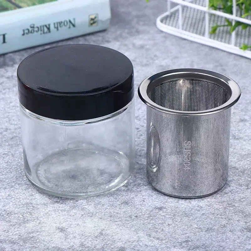 Glass Jewelry Cleaning Jar with Dustproof Lid | Diamond Washing Cup for Rings, Necklaces, Beads & Watch Parts