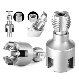Dual NPT Pipe Threading Die Set 1/2" 3/4" | For PVC PPR Pipe Thread Power Drill Tool