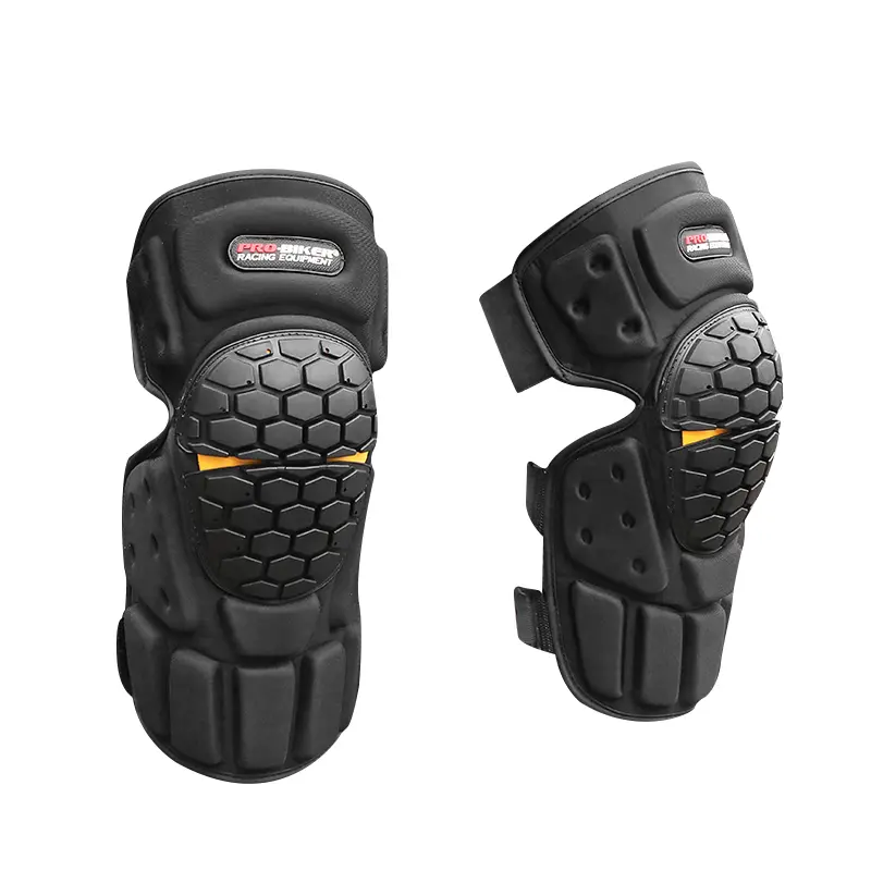 Adjustable Strap Cycling Knee Pads, Freely Adjustable Tightness, Snug Fit on Legs, Wear-resistant and Fall-proof Protective Sleeves for Motorcycle and Outdoor Riding