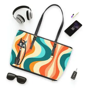 Atomic Cat, Groovy Mod Shoulder Bag In Aqua, Orange, Blue, MCM Shoulder Bag Purse