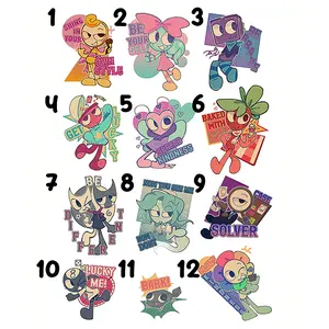 Dandy's world all characters keychains: Dandy, Poppy, Razzle and Dazzle, Connie, Flutter, Rodger, Boxten, Glisten, Sprout, Gigi, Pebble, Toodles