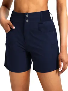 Women's 5 Inch Hiking Golf Shorts with Pockets, High Waist Elastic Casual Shorts, Athletic Shorts, Comfortable and Stylish Outdoor Wear