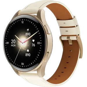 Udfine watch Rosa 1.32'' AMOLED Display Fashion Touch Screen Smart Watch with Answer/Make Calls/Message Reminder, Multifunctional Fitness Watch with 110+ Sports Modes, DIY Watch Dials, Smart Watches for iPhone/Andriod, Activity Tracker for Men Women