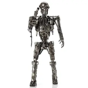 22 Terminator Inspired Recycled Metal Sculpture