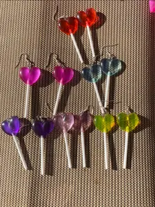 Heart Lollipop Earrings