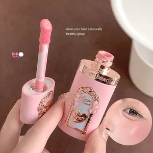 Gege Bear Swan Garden Liquid Blush Beauty Cosmetics 6 Colors Natural Glow Cheek Tint Long-Lasting Waterproof Blush for Daily Makeup