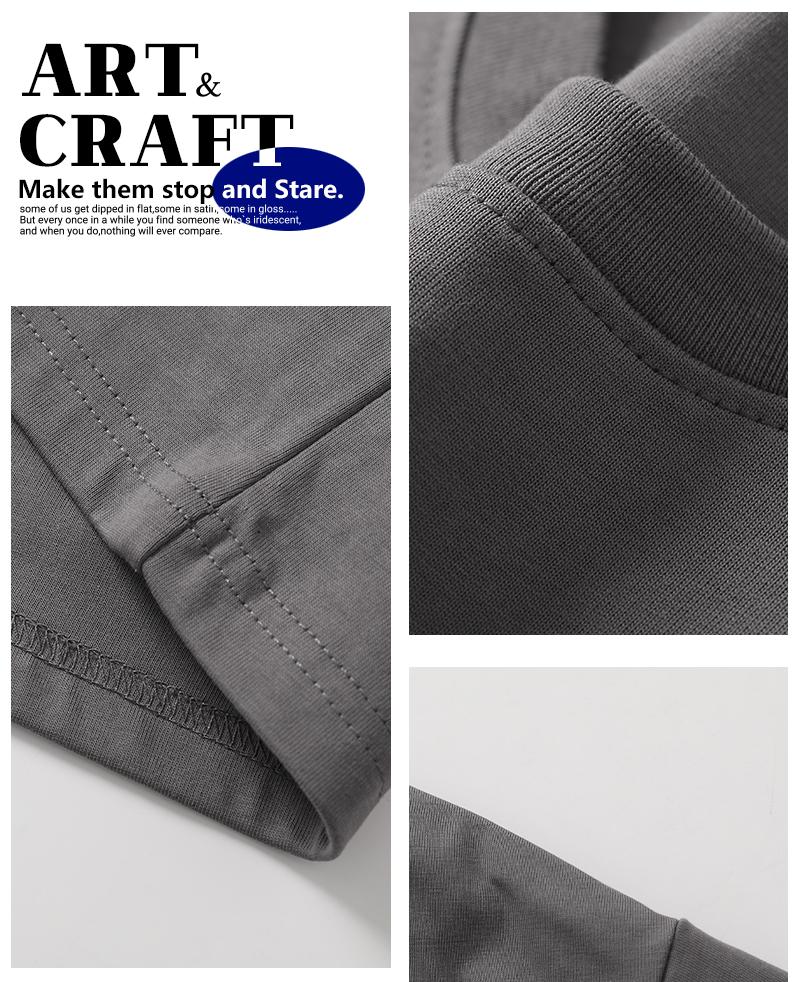 Men's 3PCS 100% cotton Crew Neck T-Shirts Set - Soft Loose Fit Navy Gray Black Tees for Casual Daily Wear