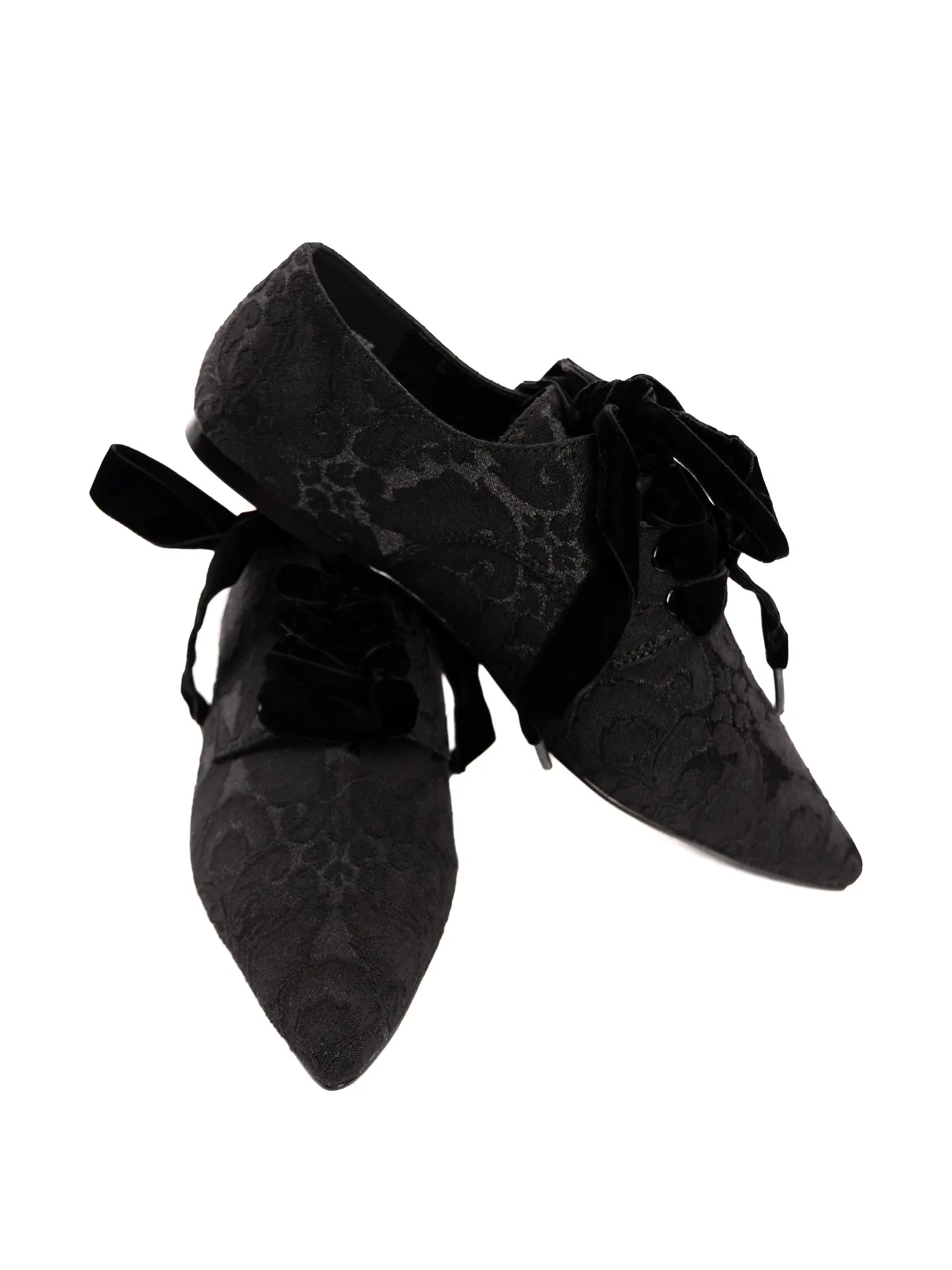 Crimewave Brocade Lace Up Flat STRANGE CVLT Crimewave Brocade Lace Up Flat STRANGE CVLT