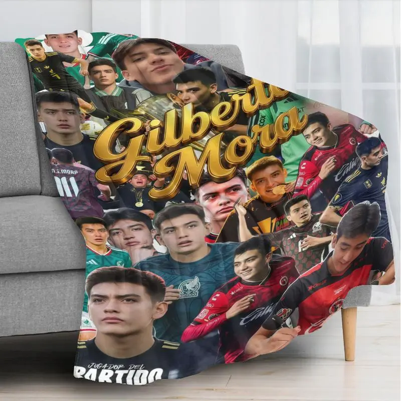 Gilberto Mora Inspired Blanket Football Fan Gift - Soft Flannel Fleece Cozy Throw for Living Room Bedroom Couch Bed Fireplace Office, Sports Decor Bedding Accessories Gift Idea Present