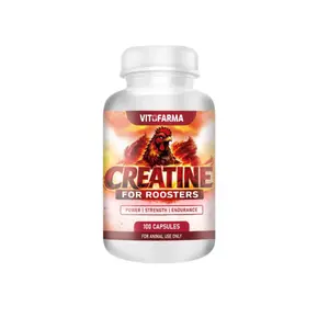 100 Capsules Creatine Supplement for Roosters, Micronized Nutritional Formula for Energy and Performance Support