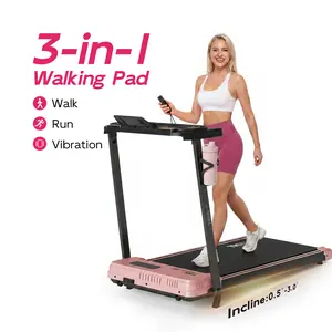 TKW 3-in-1 Walking pad, Lightweight UnderDeskWalking pad Treadmill, 220-300lbs Weight Capacity,Low-Noise Motor Walking Pad, Remote Control & Wheels for Easy mobility, LEDDisplay