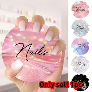Professional Nail Art Display Card Board, Acrylic Manicure Tool Accessories, Nail Photo Disk, Salon Dedicated Props, Selfie Showcase Panel