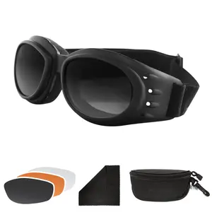 Cruiser II - versatile interchangeable goggles, featuring three easy-to-swap polycarbonate lenses for clear vision from day to night