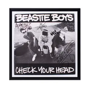 Autographed Beastie Boys Check Your Head Album Cover