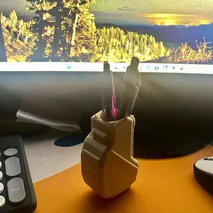 Golf penciil holder ministure golf bask offive dest organizer