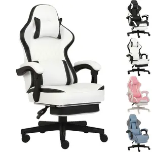 AnyGod  Office Gaming Chair , Computer Office Chair with Footrest, Linkage Armrests and Lumbar Support, High Back Ergonomic Gamer Chairs for Adults
