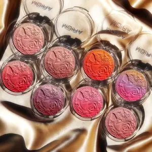 Moira Blush ombre  Smooth Floral Pigment Cosmetic Makeup Color 6 Mellow Pink Silky Lightweight bella pink shade or Ruby Flush